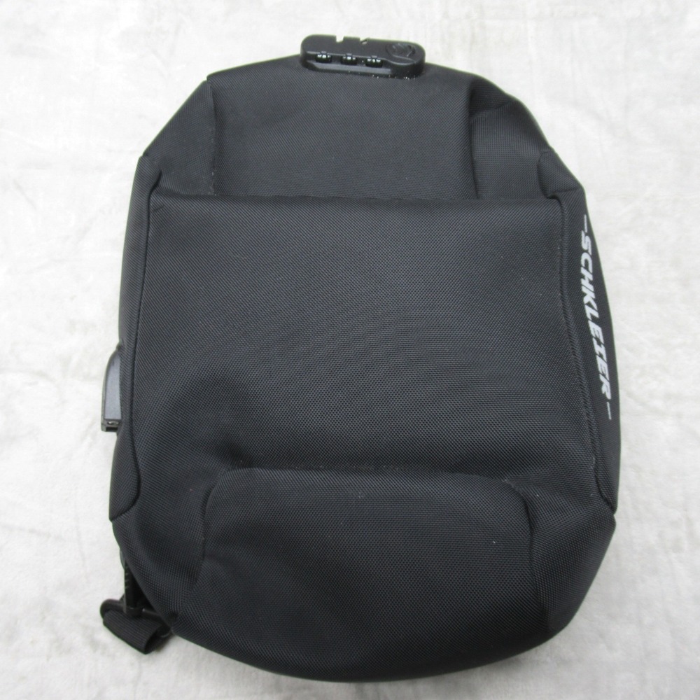 Schkleier Sling Bag Unisex Black Crossbody Anti Theft USB Charging‎ Port Laptop